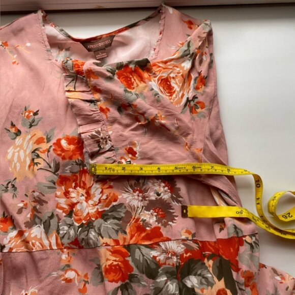 April Cornell Briar ROne Sizee Occasion Dress Woman Large Floral Pink Pocket Coq - Picture 14 of 16